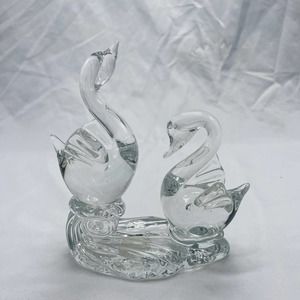 VTG George Good crystal swan sculpture